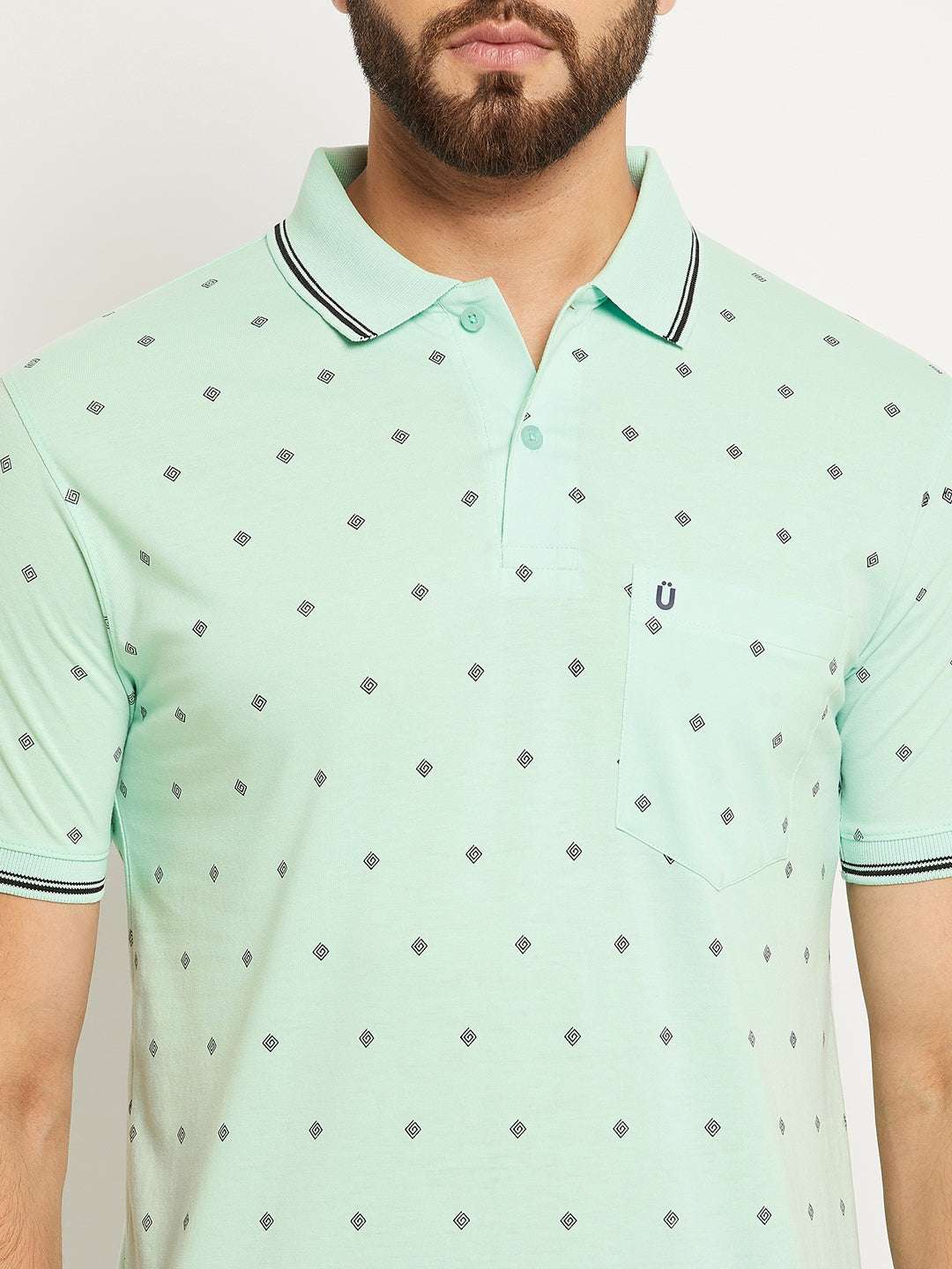 Men Printed Polo