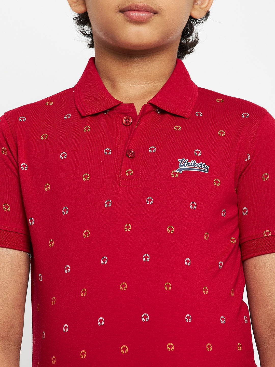 Junior Printed Polo T-Shirt