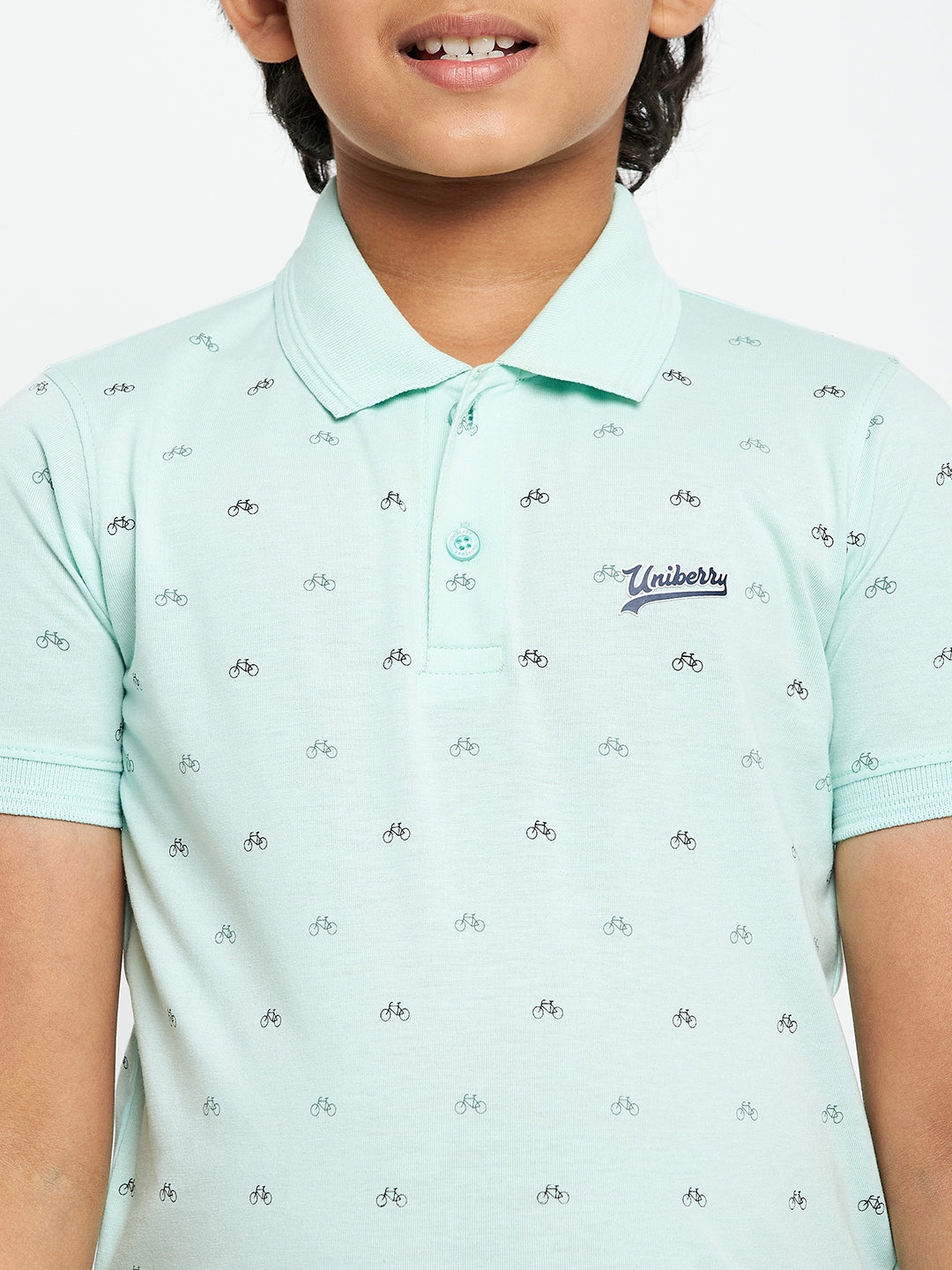 Junior Printed Polo T-Shirt