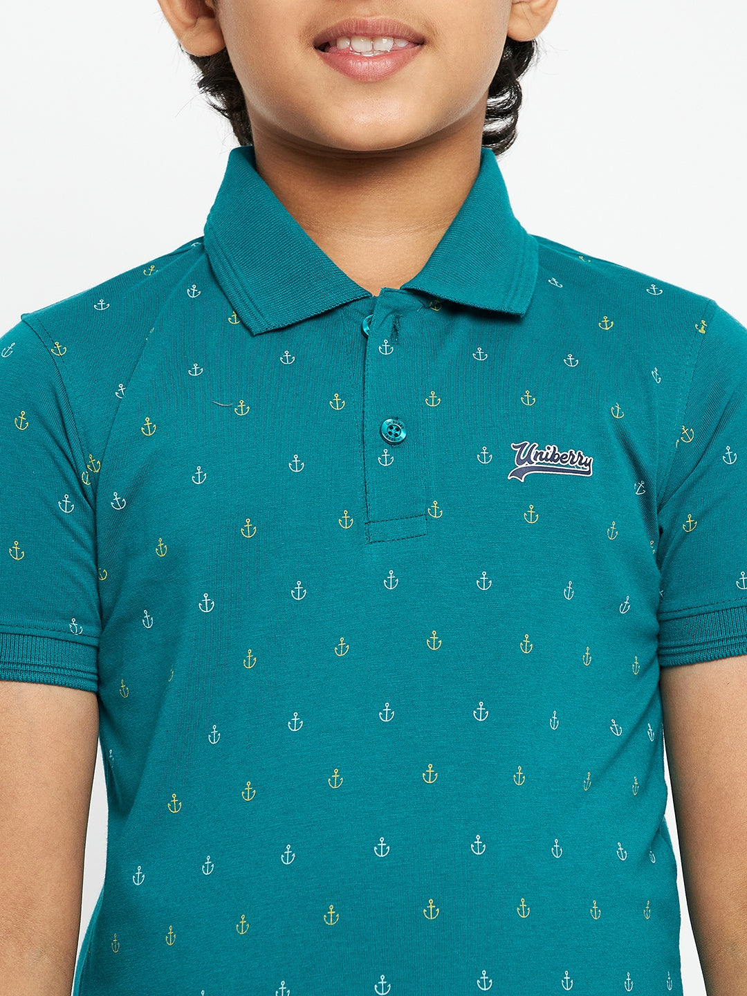 Junior Printed Polo T-Shirt