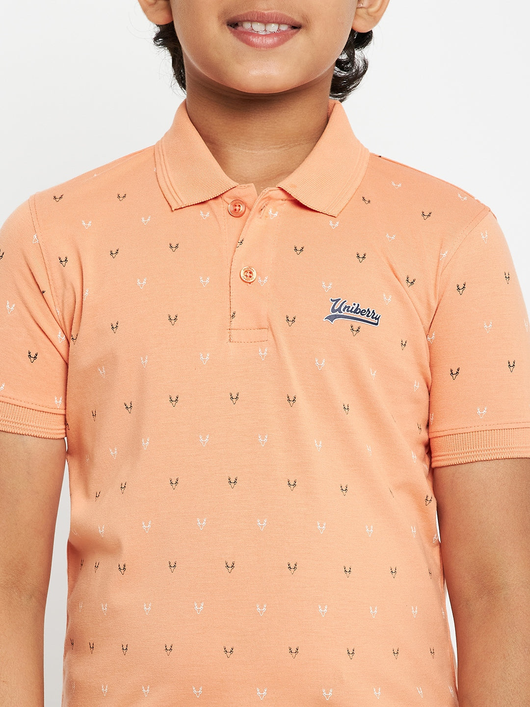 Junior Printed Polo T-Shirt