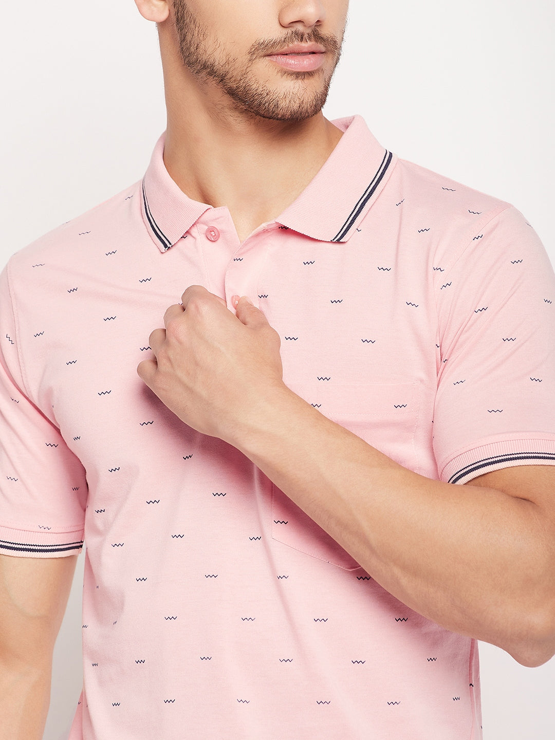 Men Printed Polo