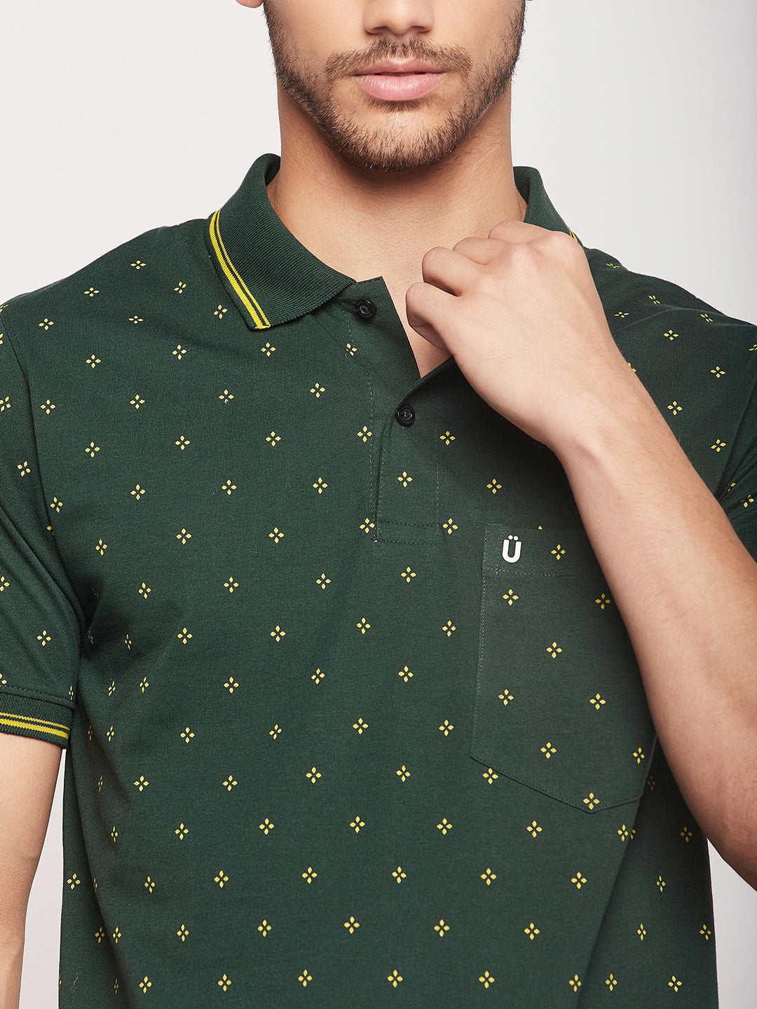 Men Printed Polo