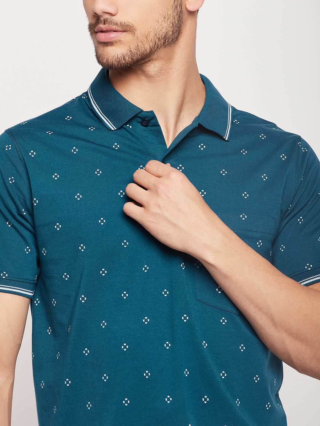 Men Printed Polo