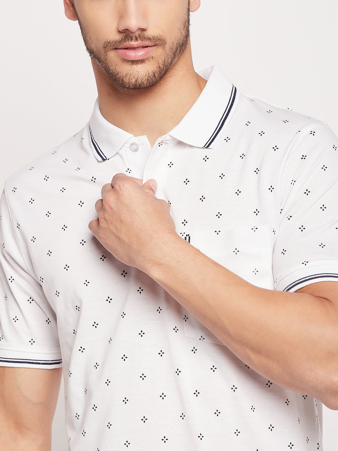 Men Printed Polo