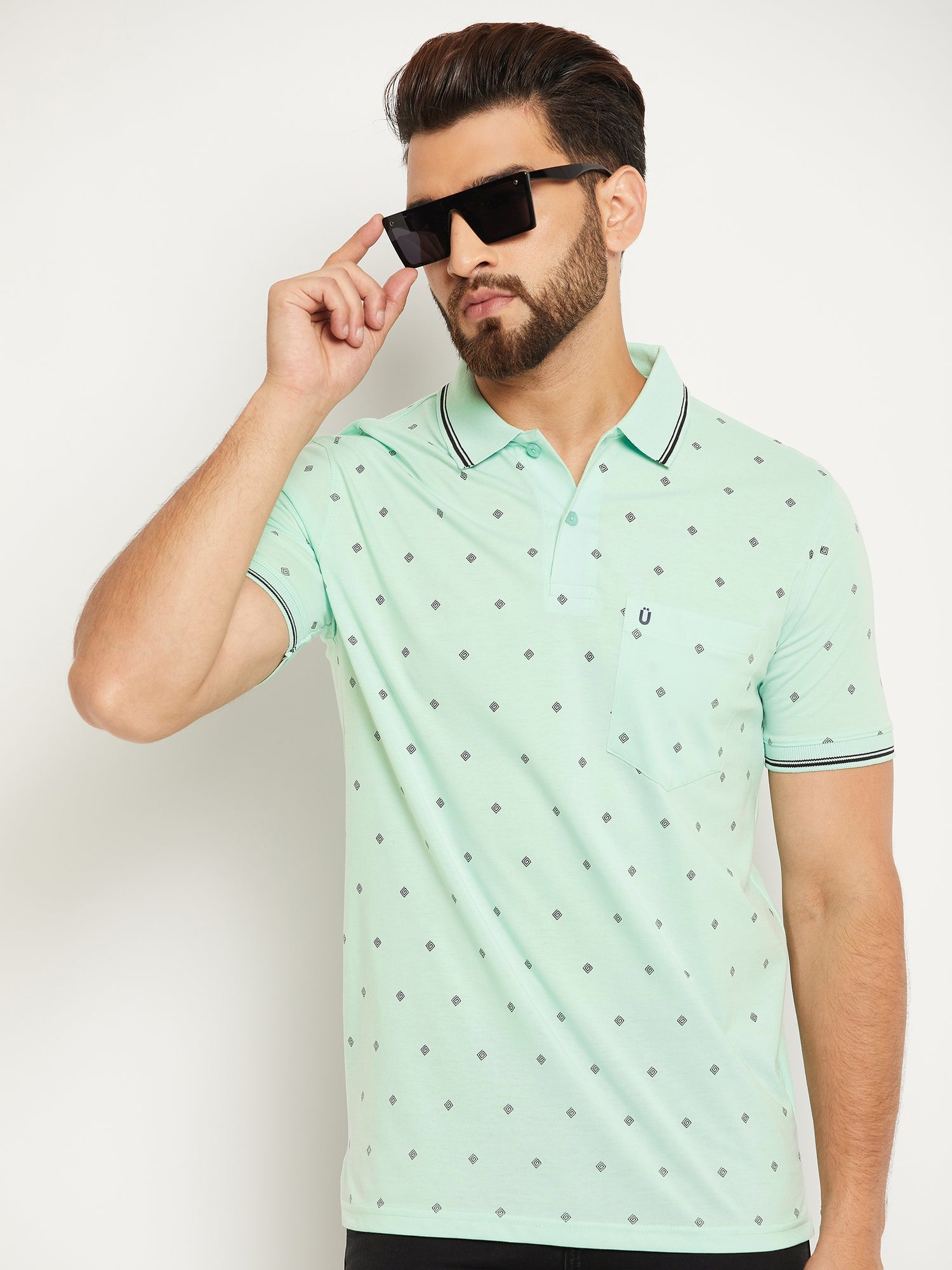 Men Printed Polo