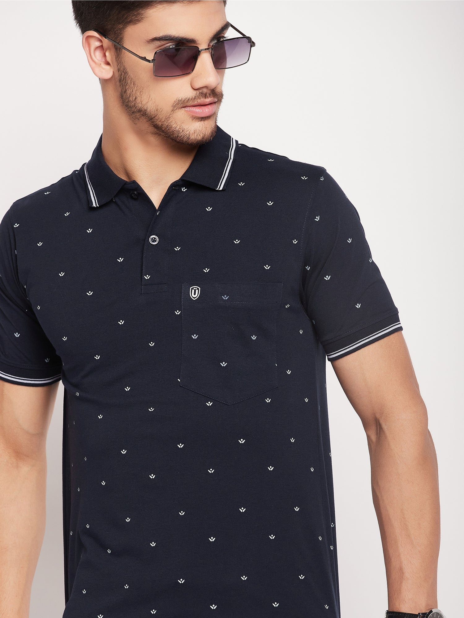 Men Printed Polo