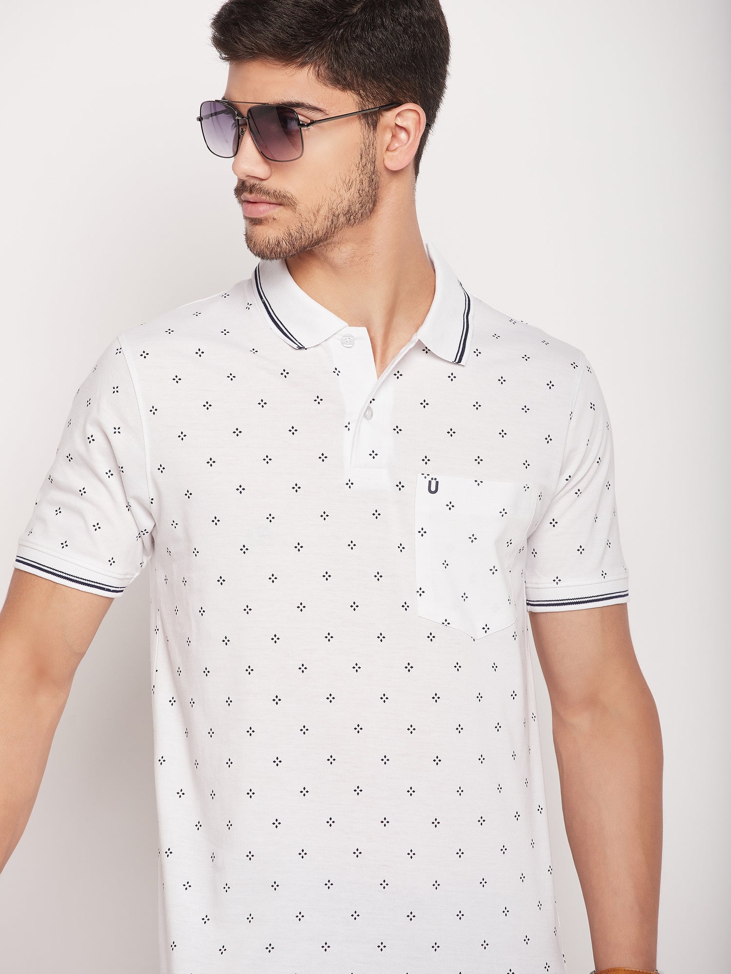 Men Printed Polo