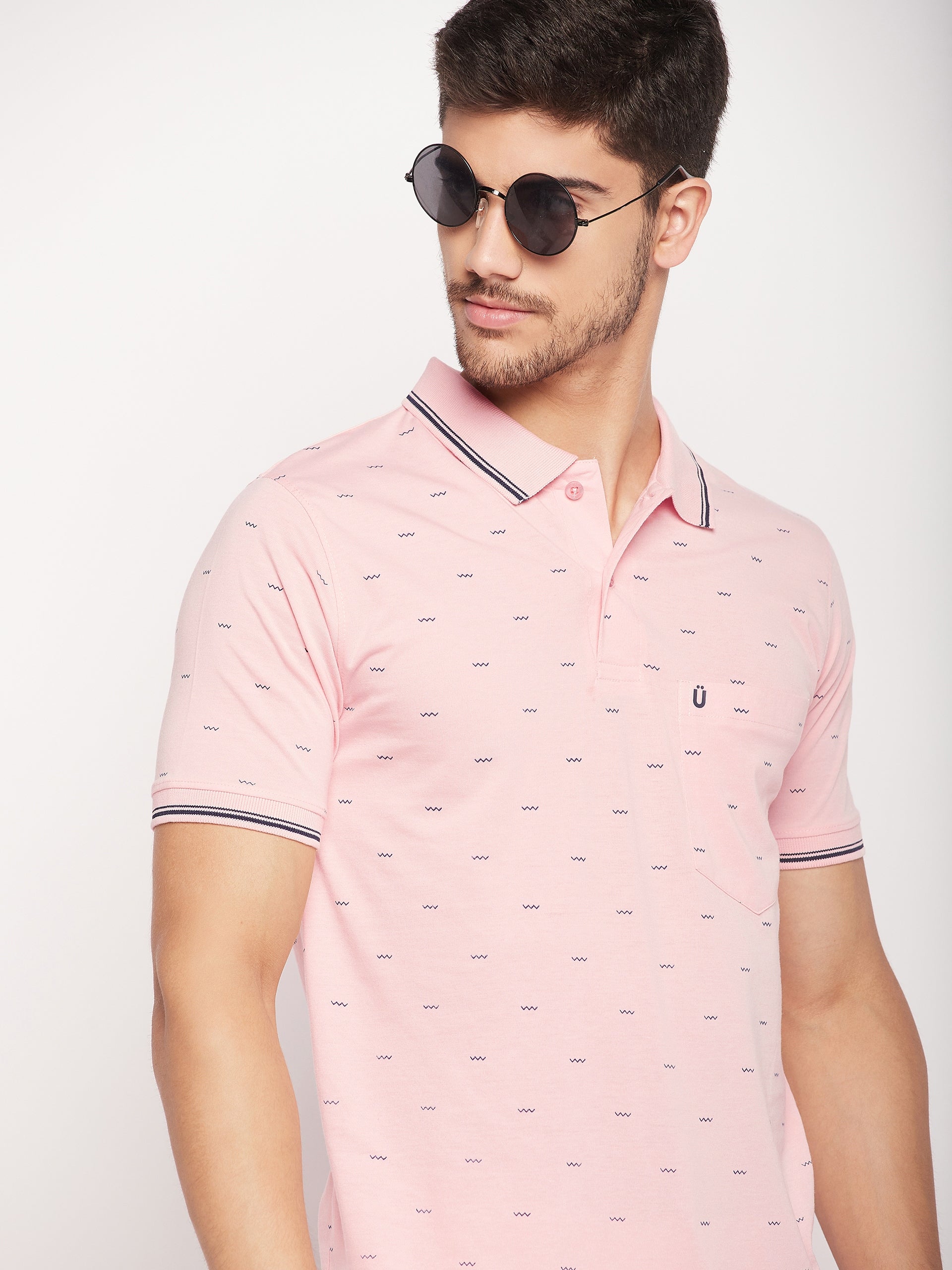 Men Printed Polo