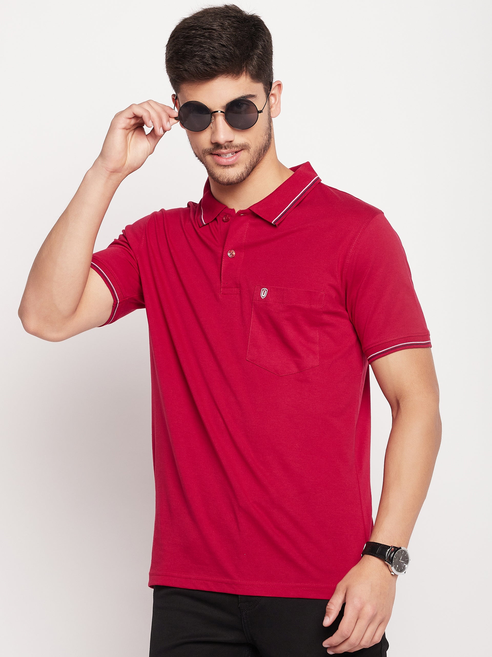 Men Premium Solid Polo