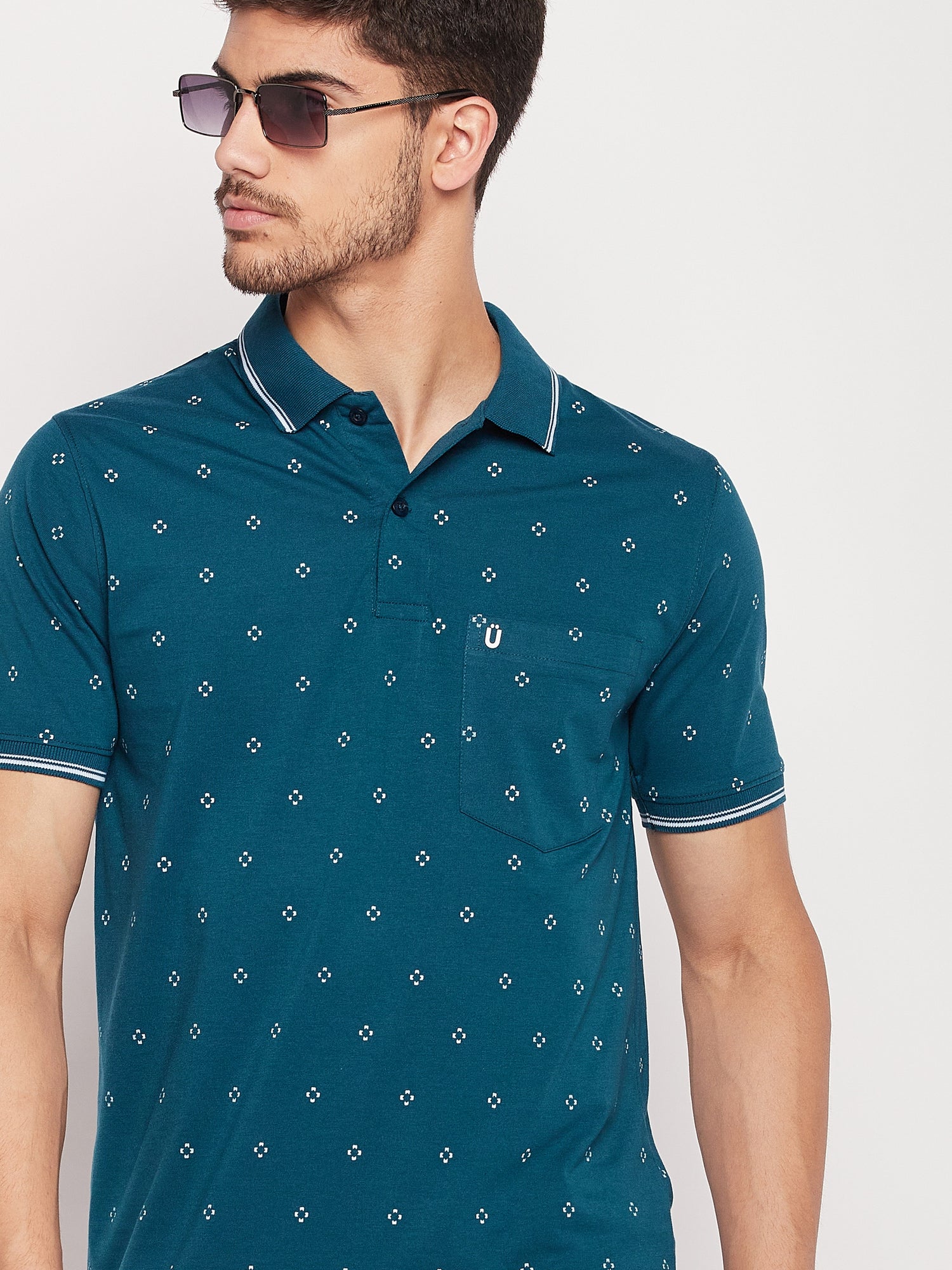 Men Printed Polo