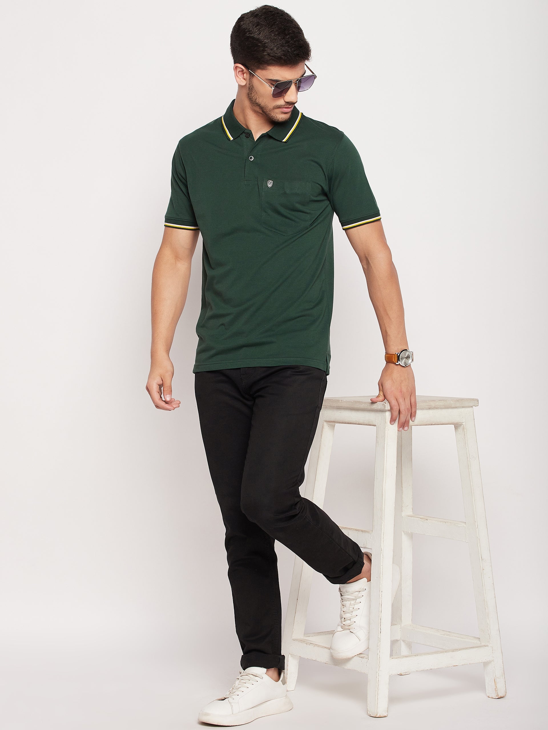 Men Premium Solid Polo