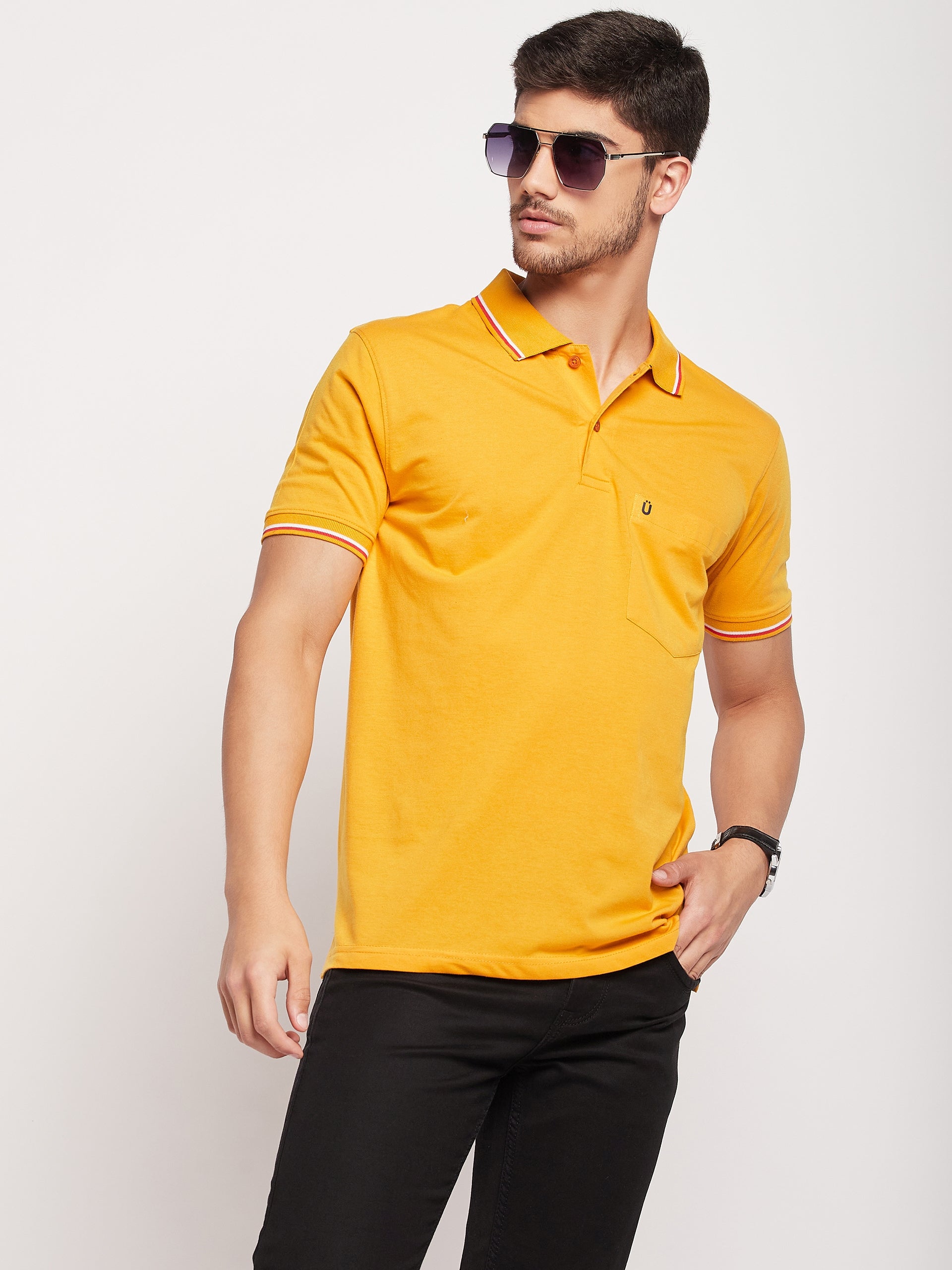 Men Premium Solid Polo