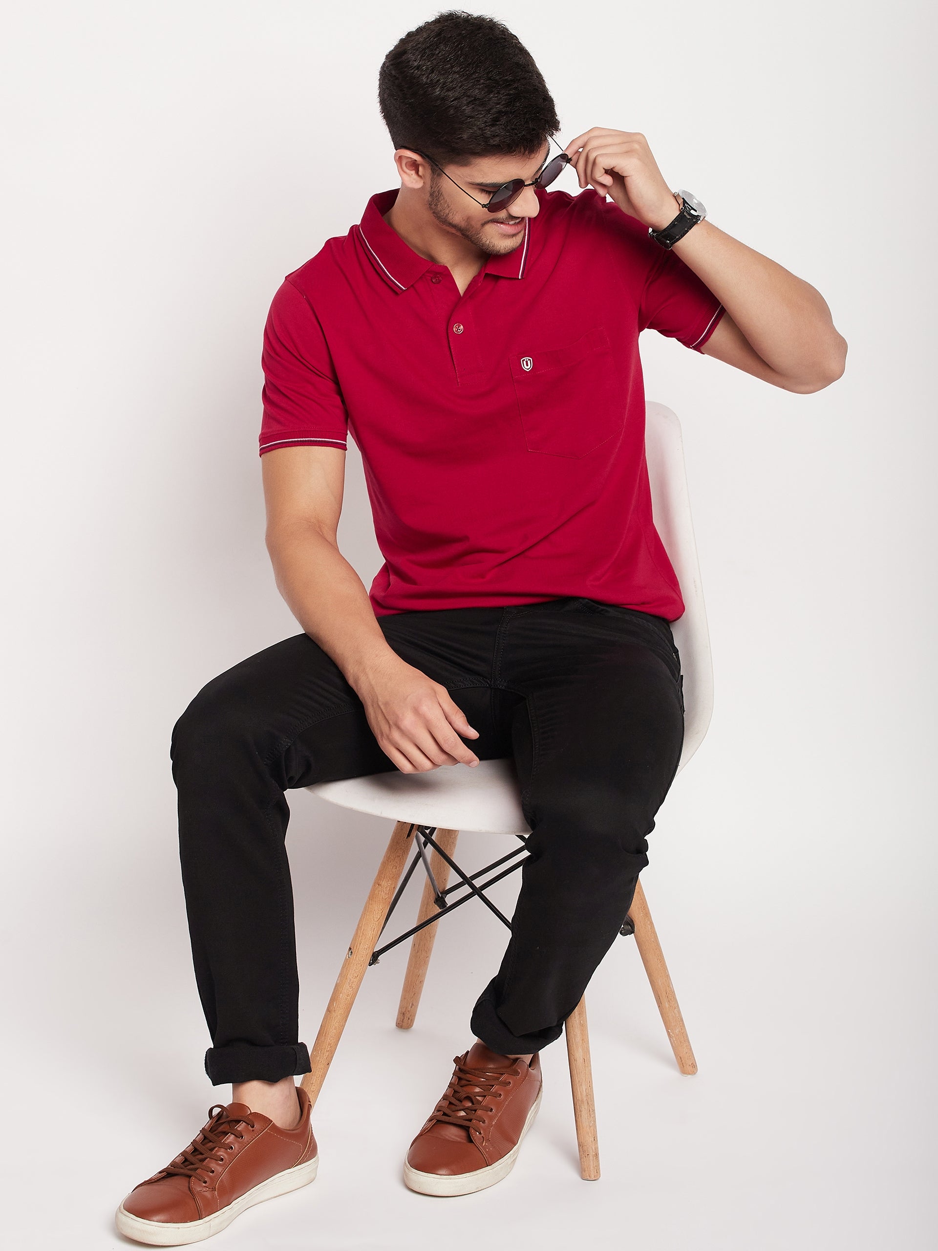 Men Premium Solid Polo