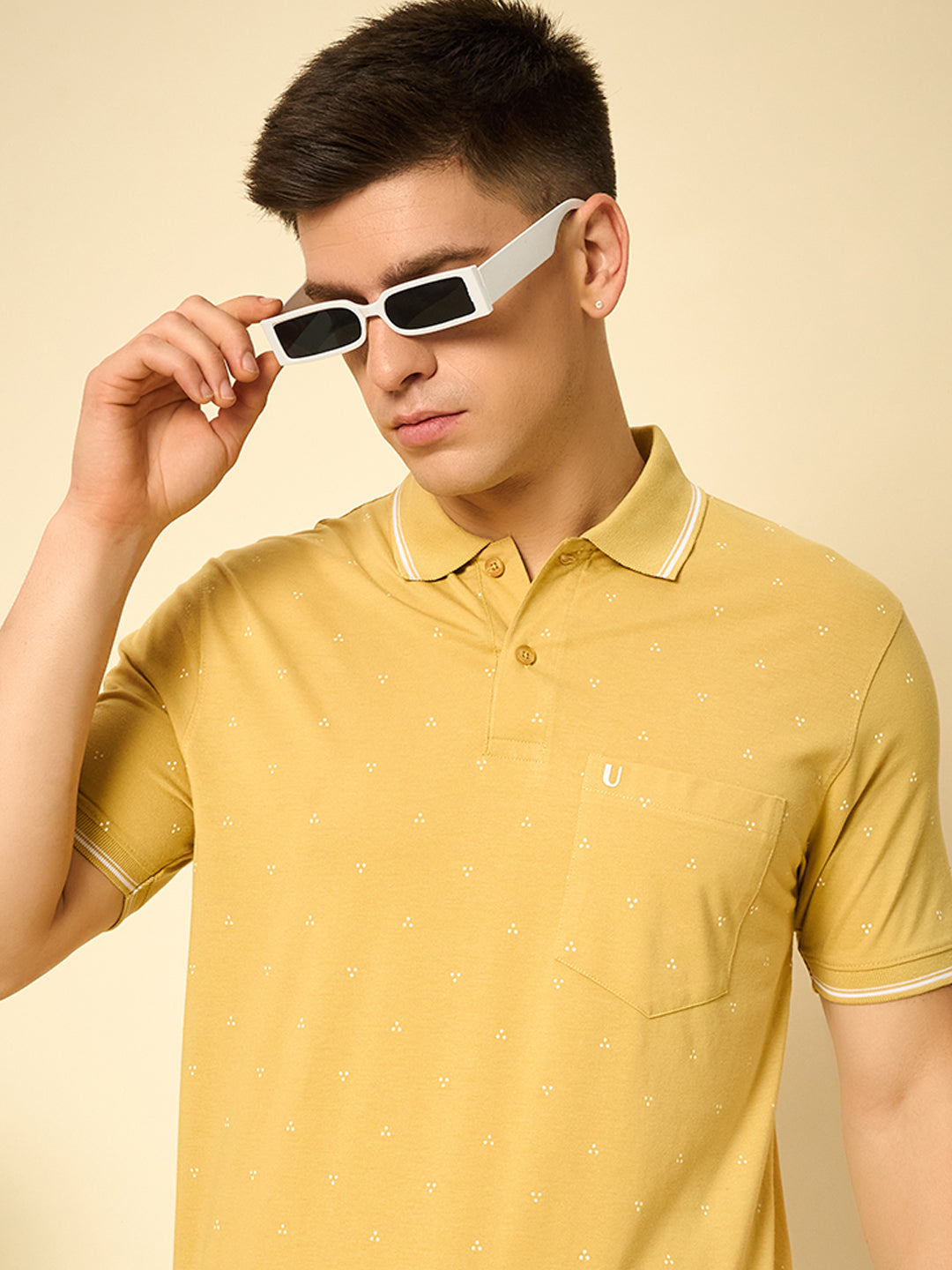 Men Printed Polo