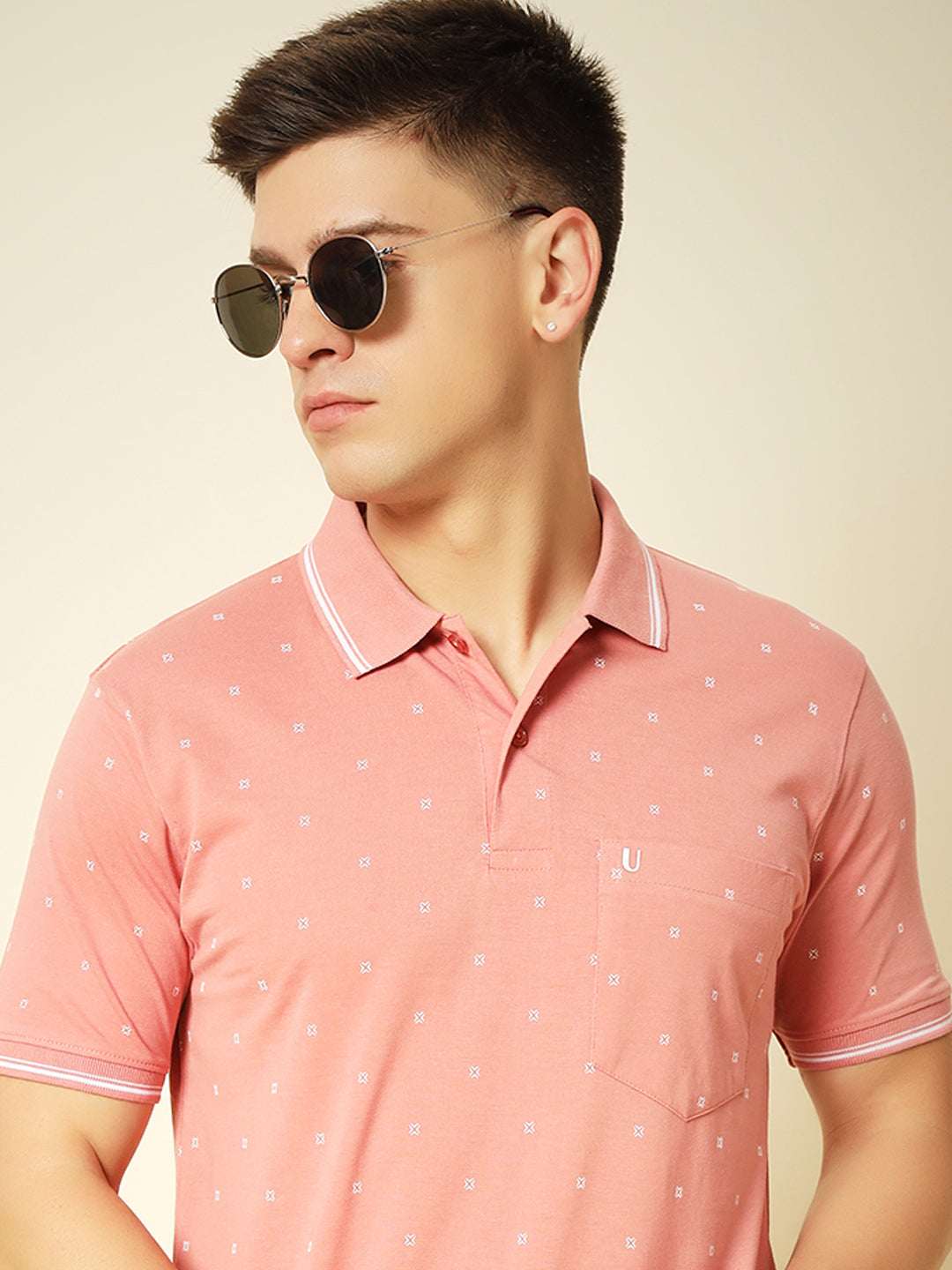 Men Printed Polo