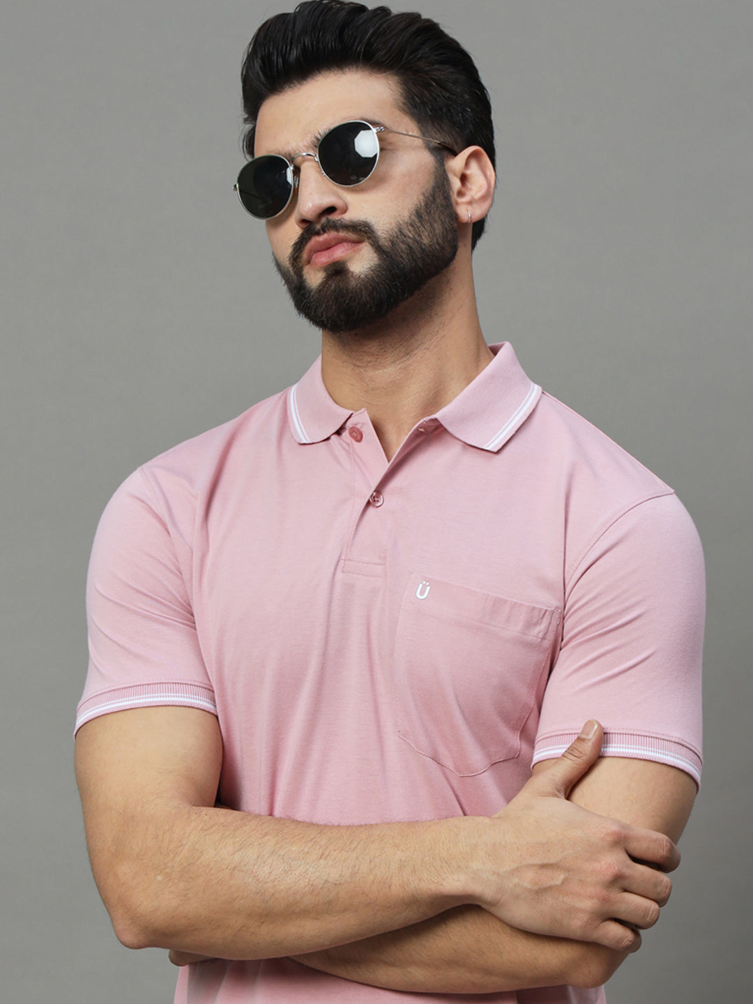 Men Printed Polo