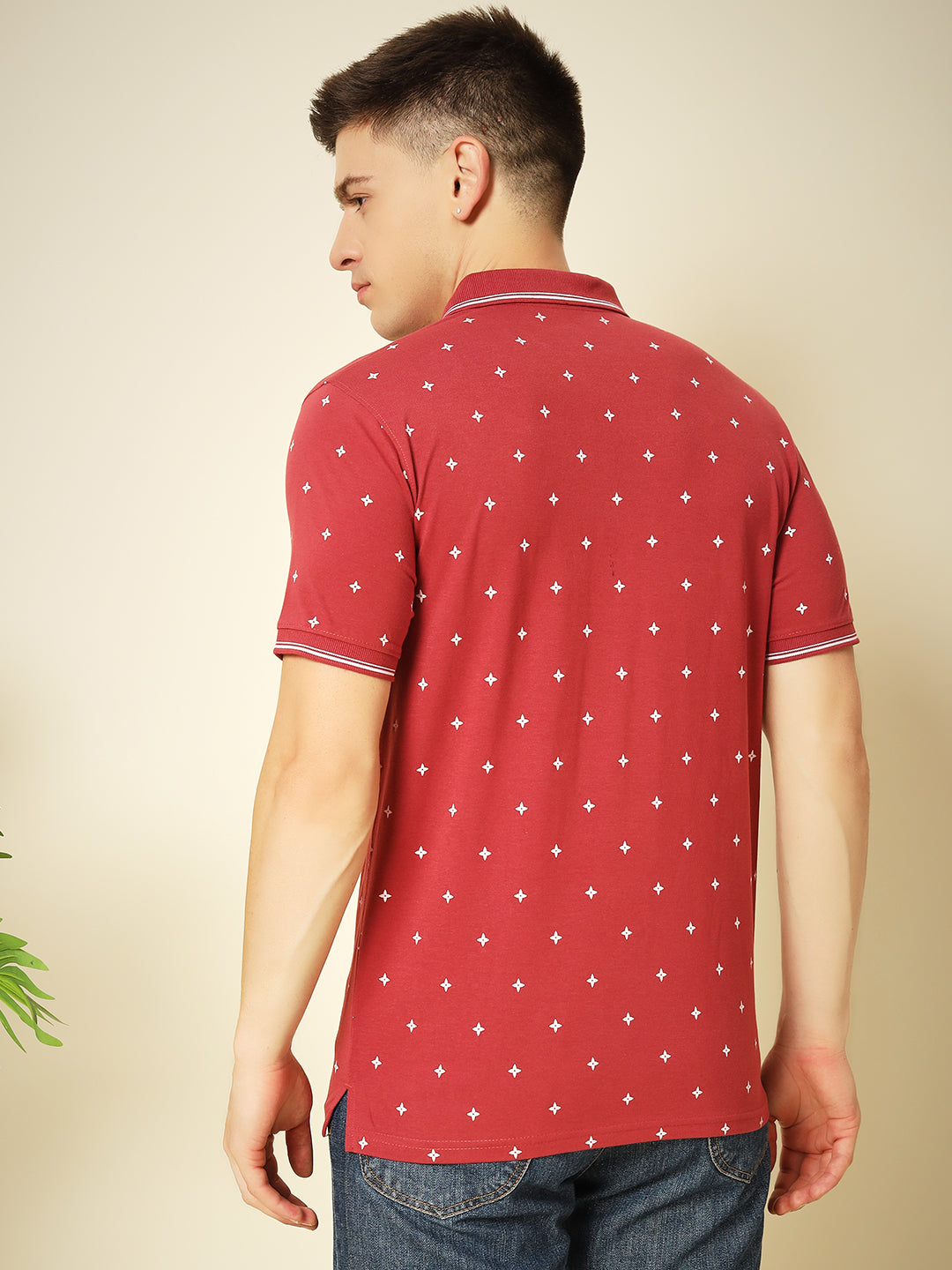 Men Printed Polo