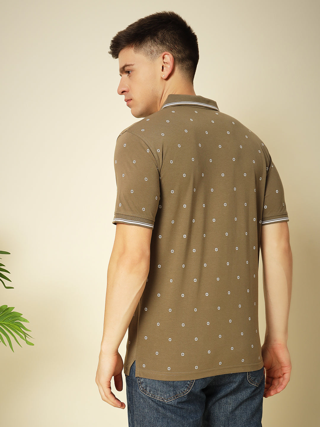 Men Printed Polo