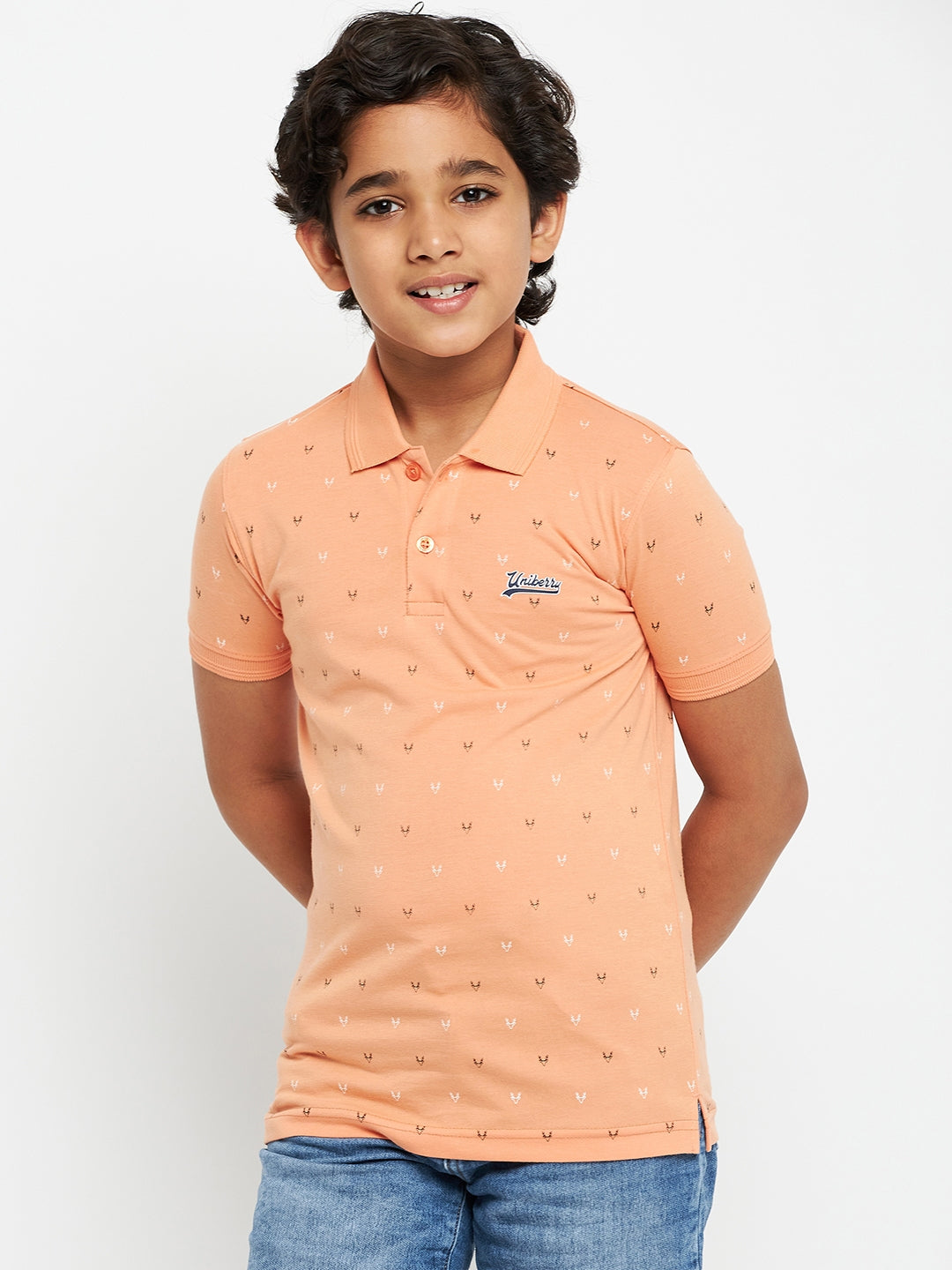 Junior Printed Polo T-Shirt