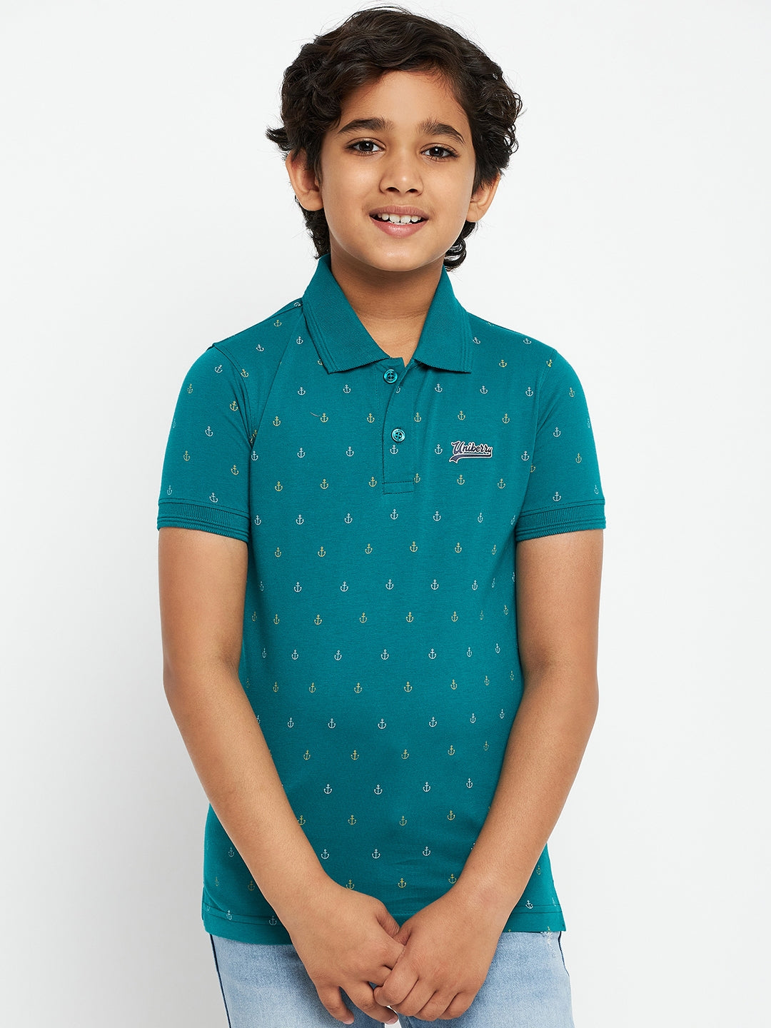 Junior Printed Polo T-Shirt