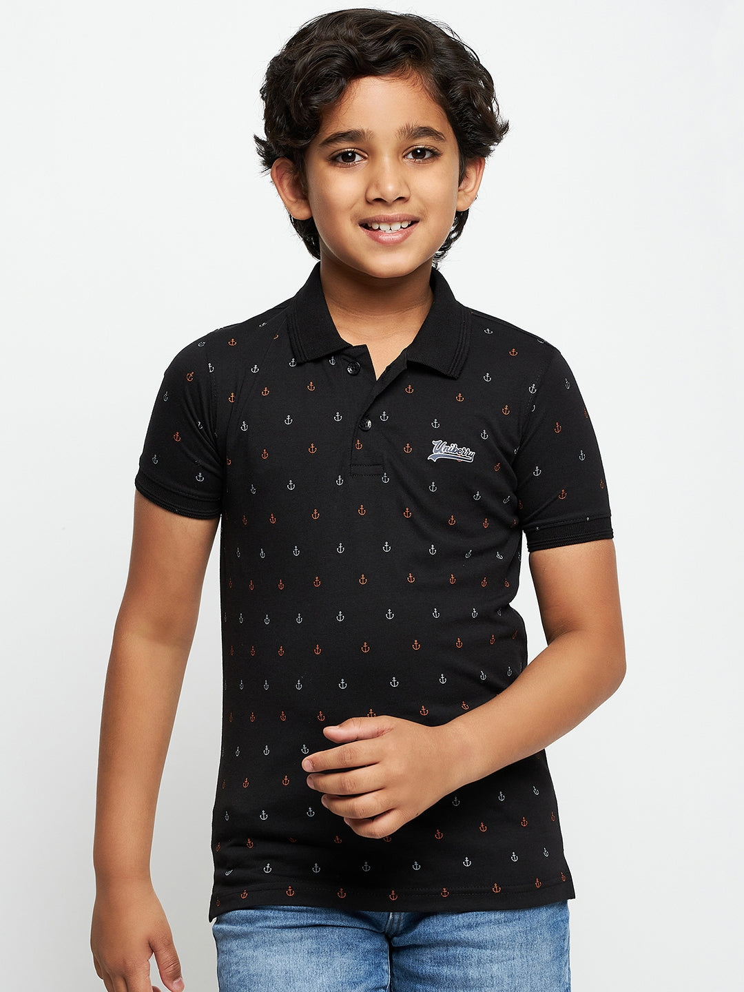 Junior Printed Polo T-Shirt