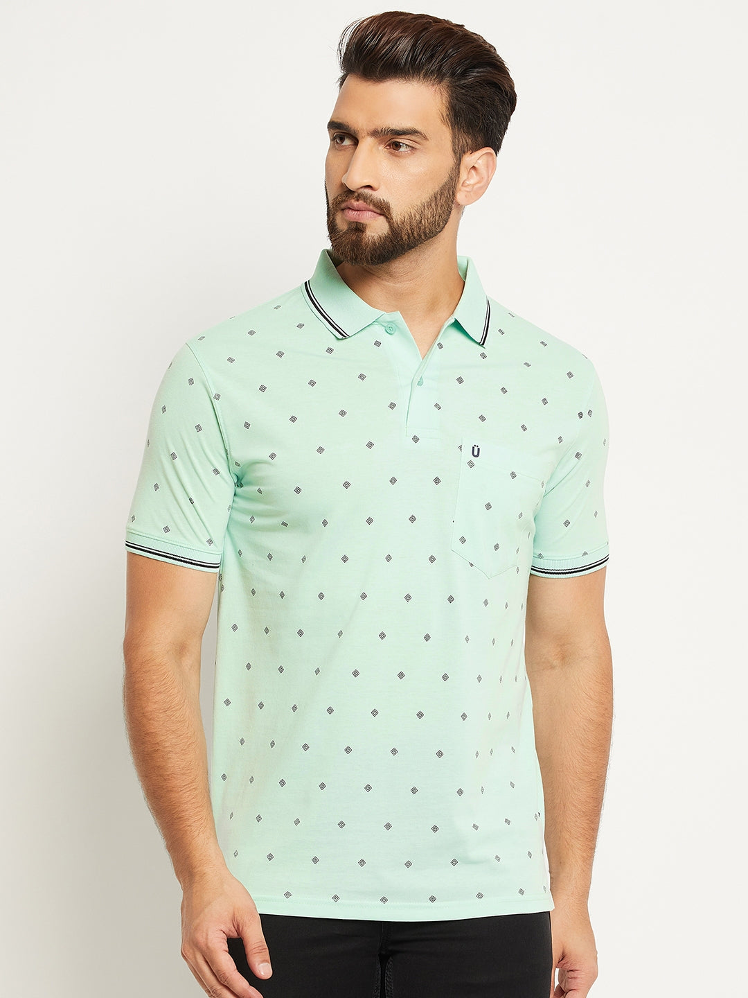 Men Printed Polo