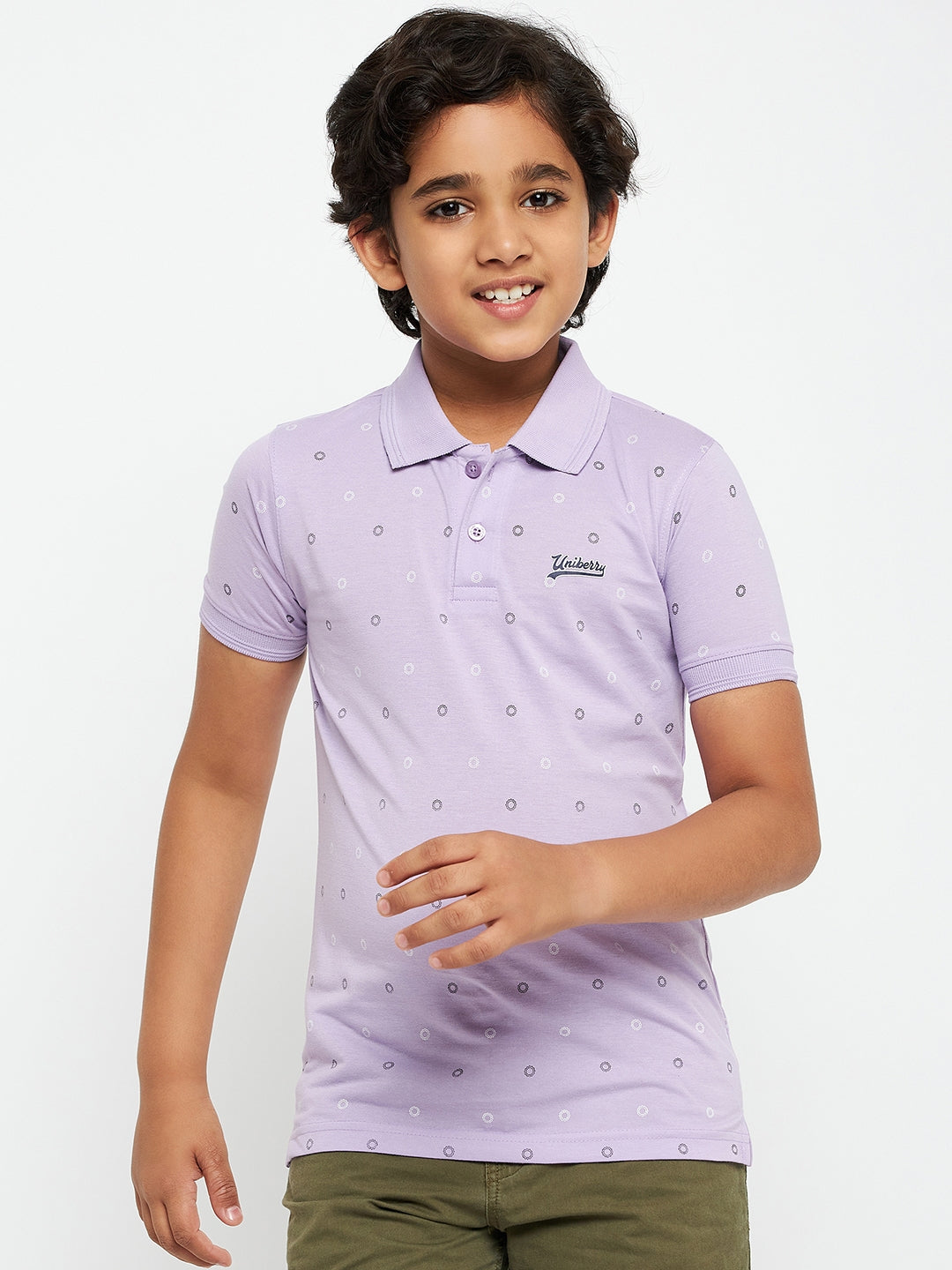 Junior Printed Polo T-Shirt