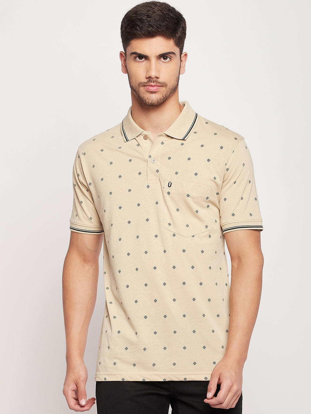 Men Printed Polo
