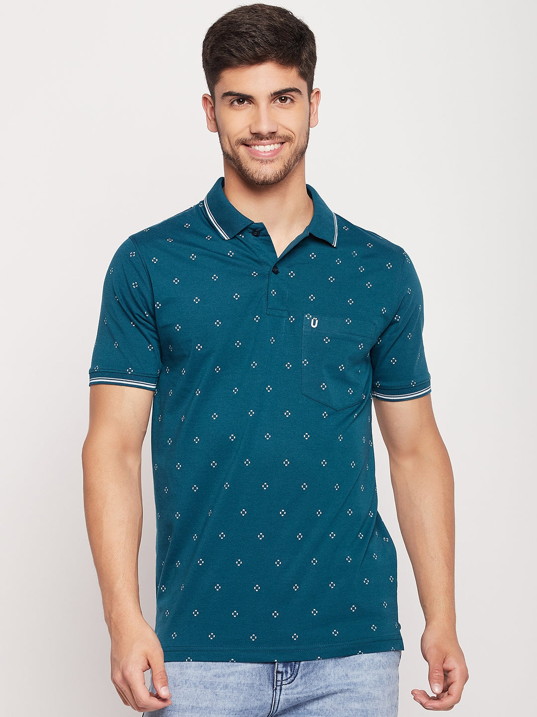 Men Printed Polo