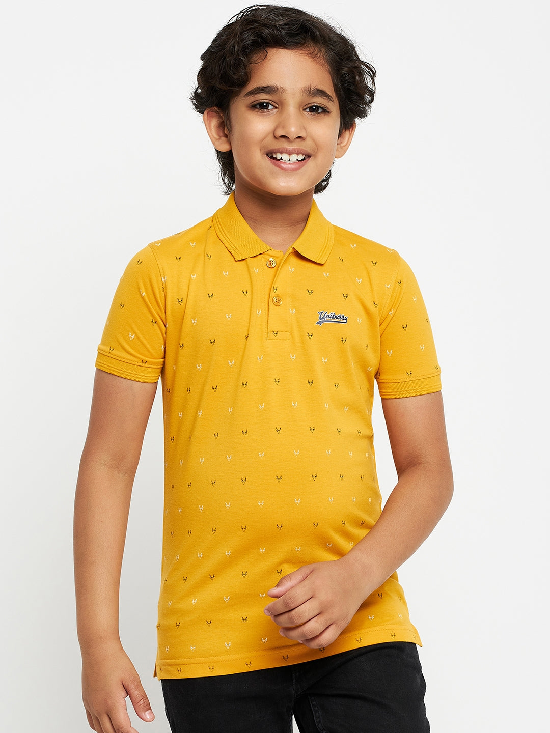 Junior Printed Polo T-Shirt