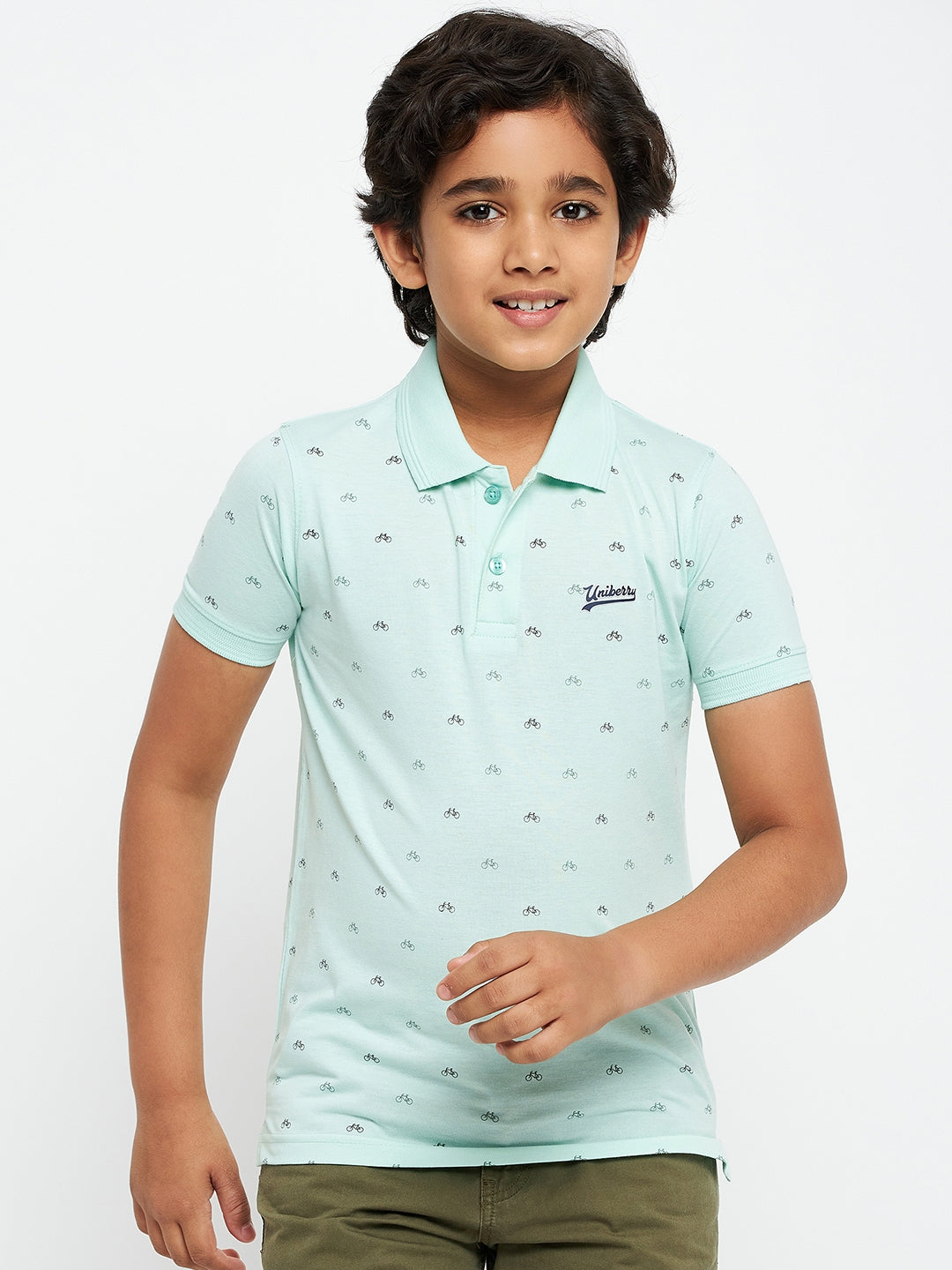 Junior Printed Polo T-Shirt
