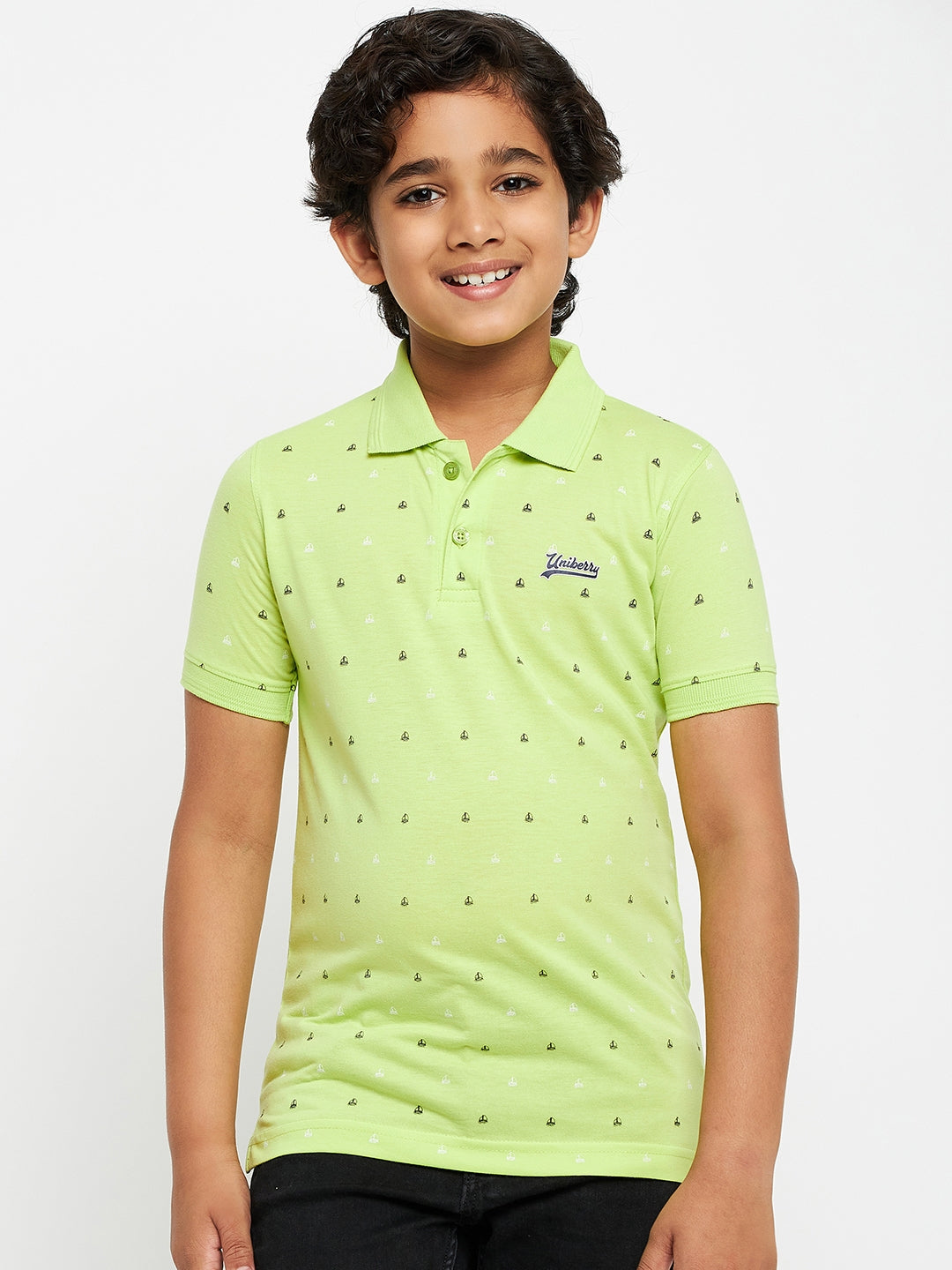 Junior Printed Polo T-Shirt