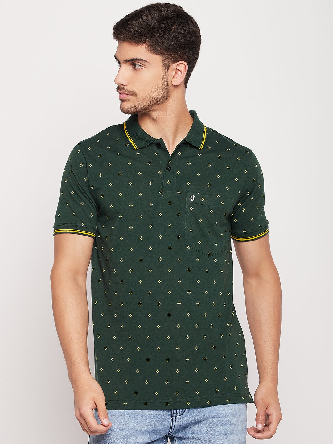 Men Printed Polo
