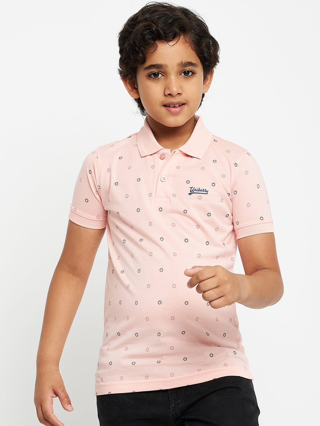 Junior Printed Polo T-Shirt