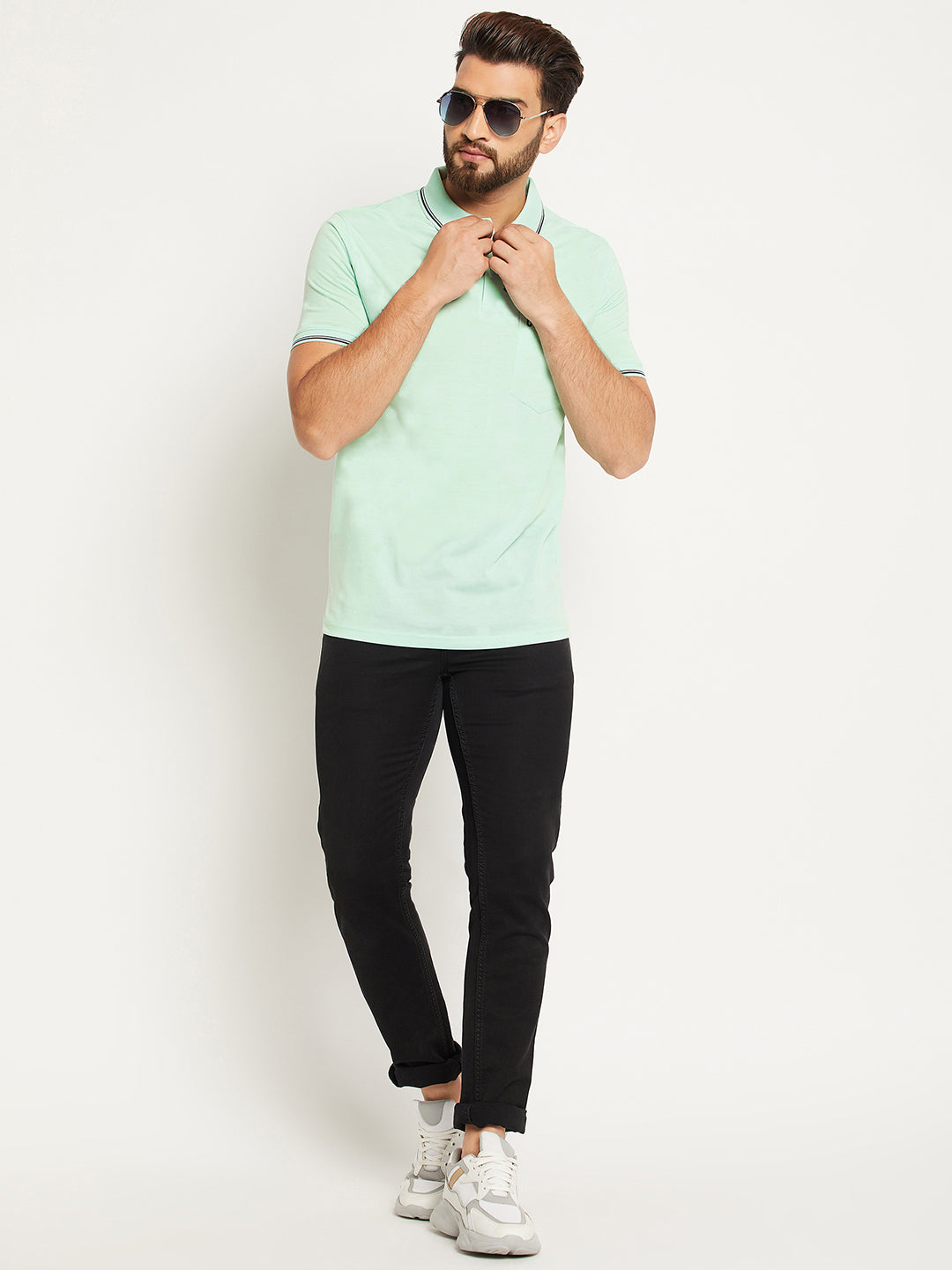 Men Premium Solid Polo