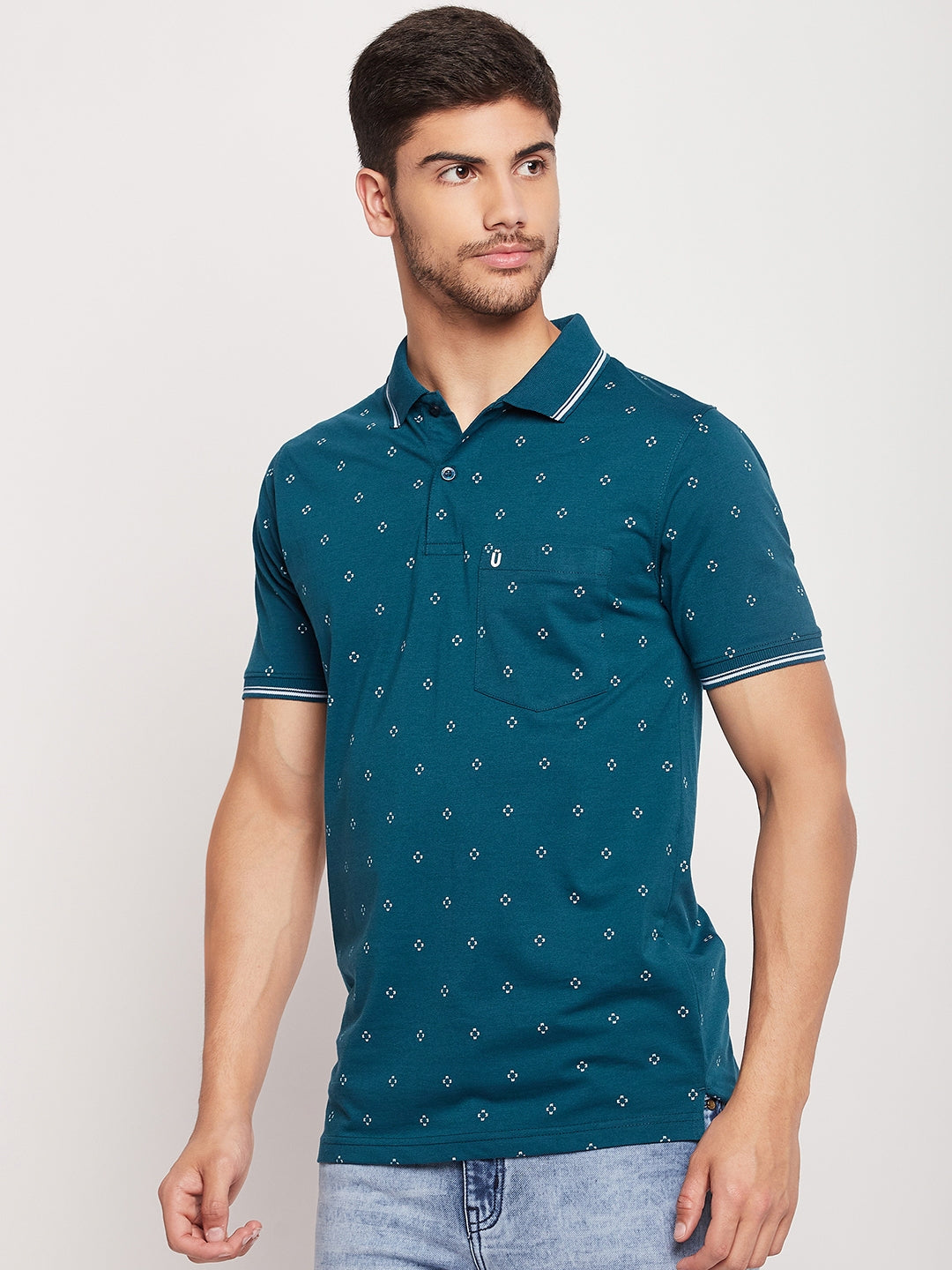 Men Printed Polo
