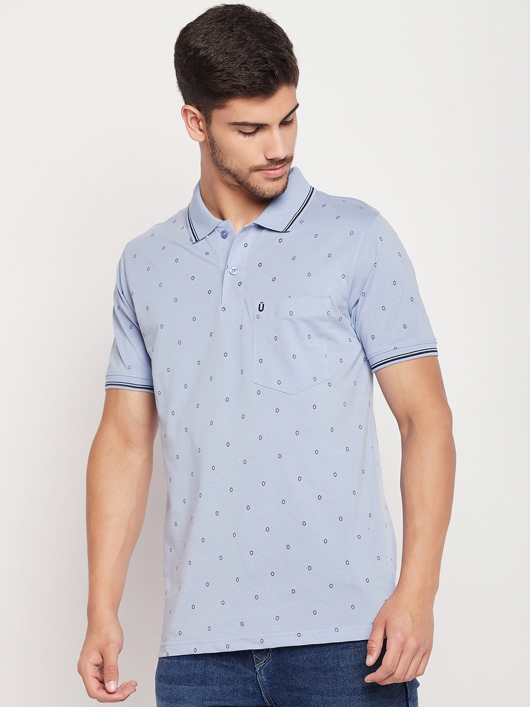 Men Printed Polo