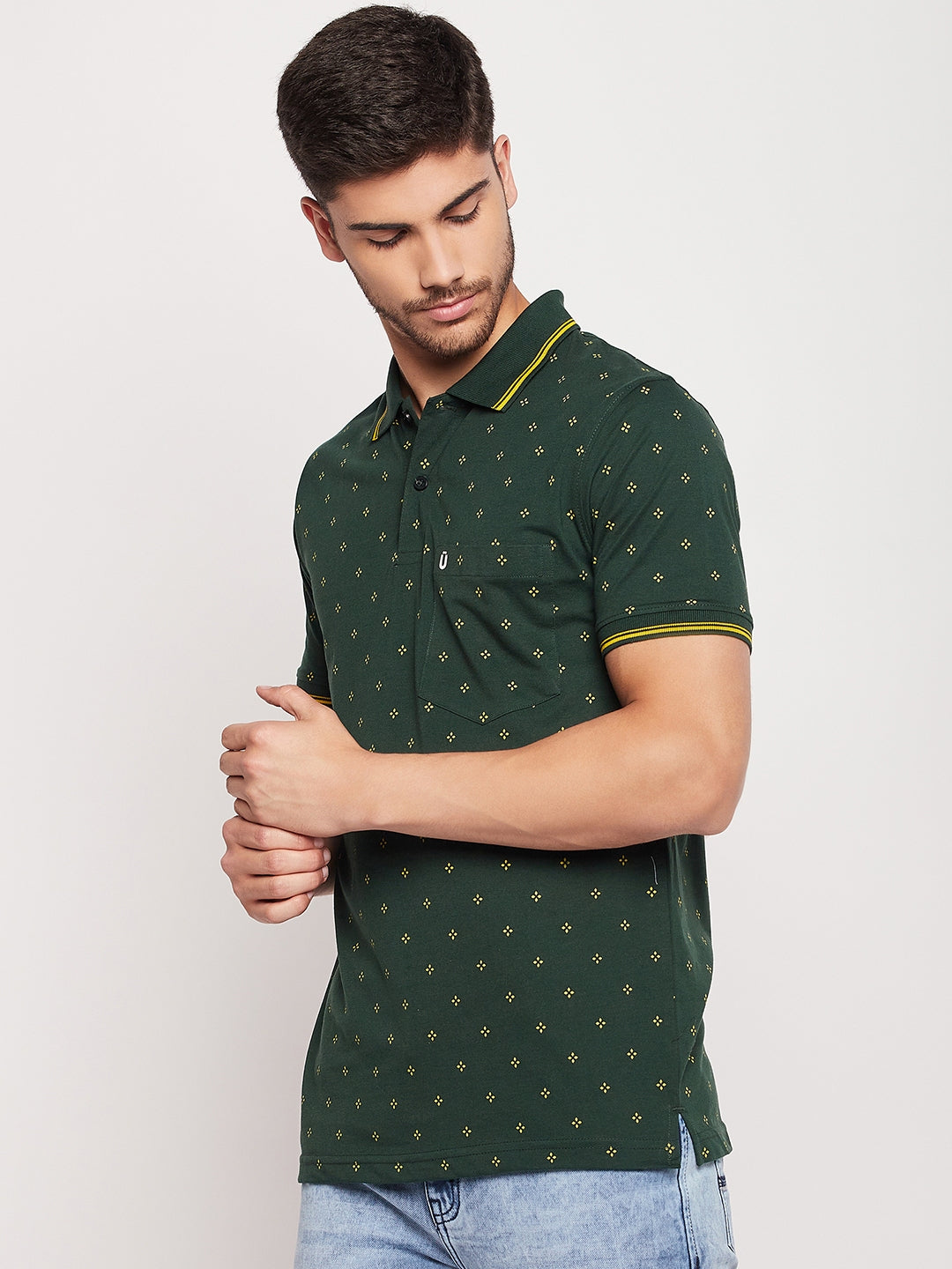 Men Printed Polo