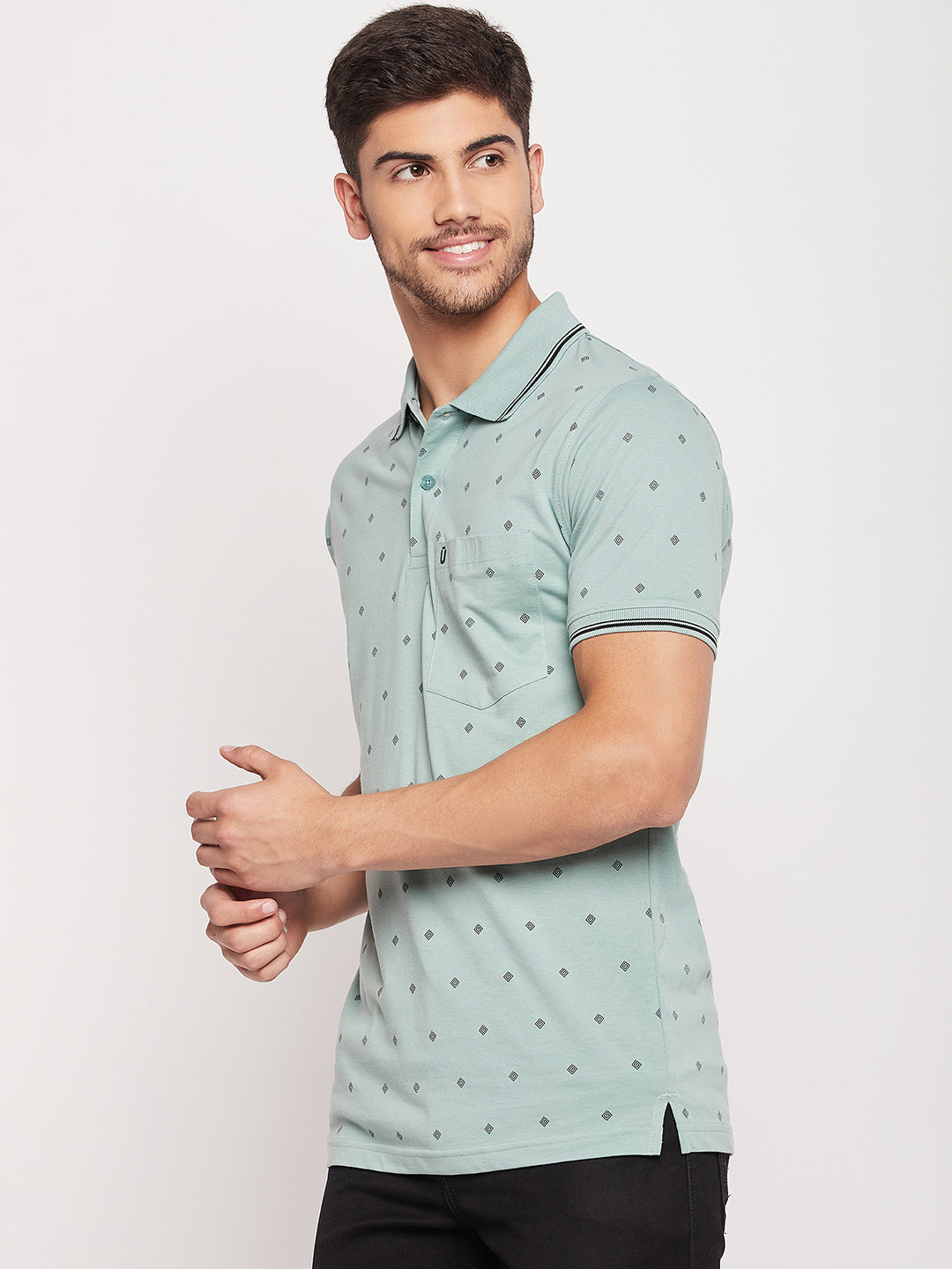 Men Printed Polo