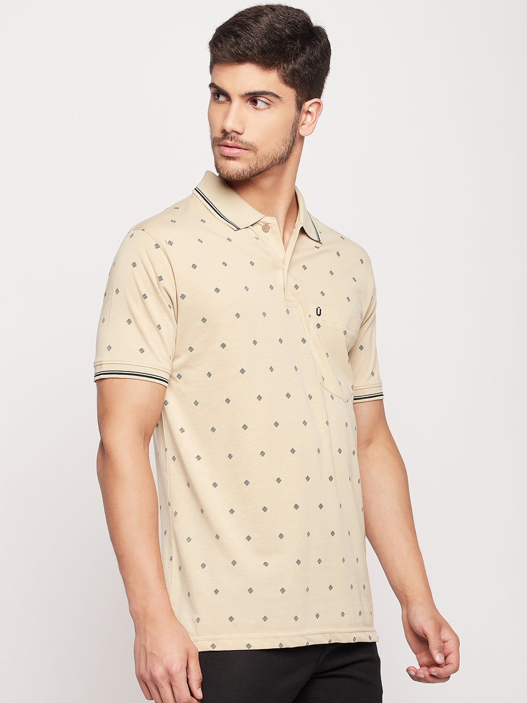 Men Printed Polo