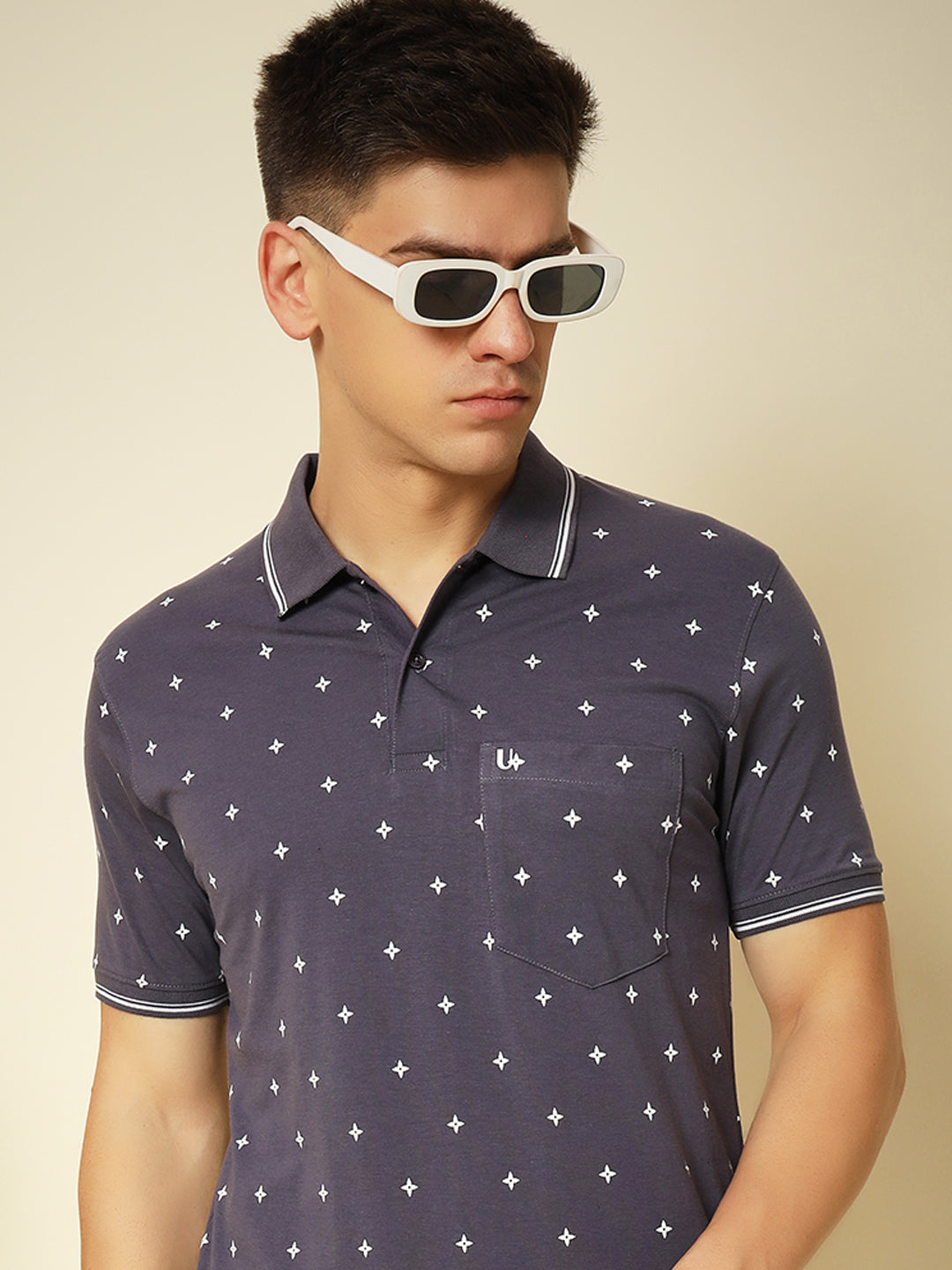 Men Printed Polo