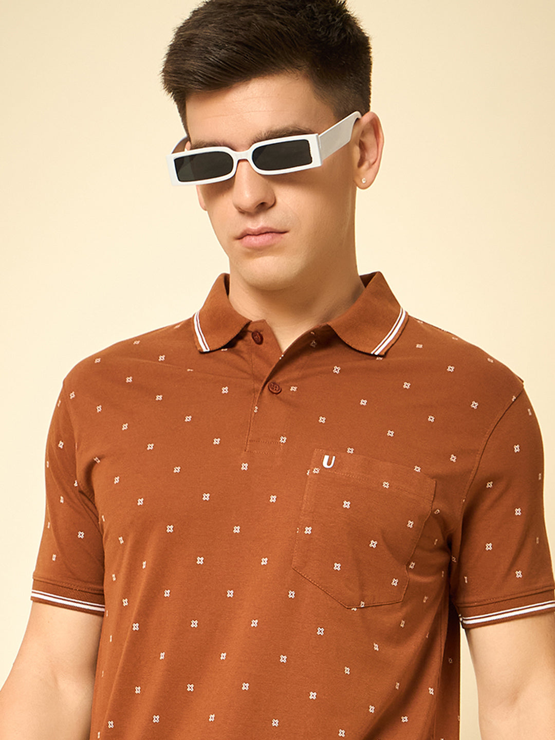 Men Printed Polo