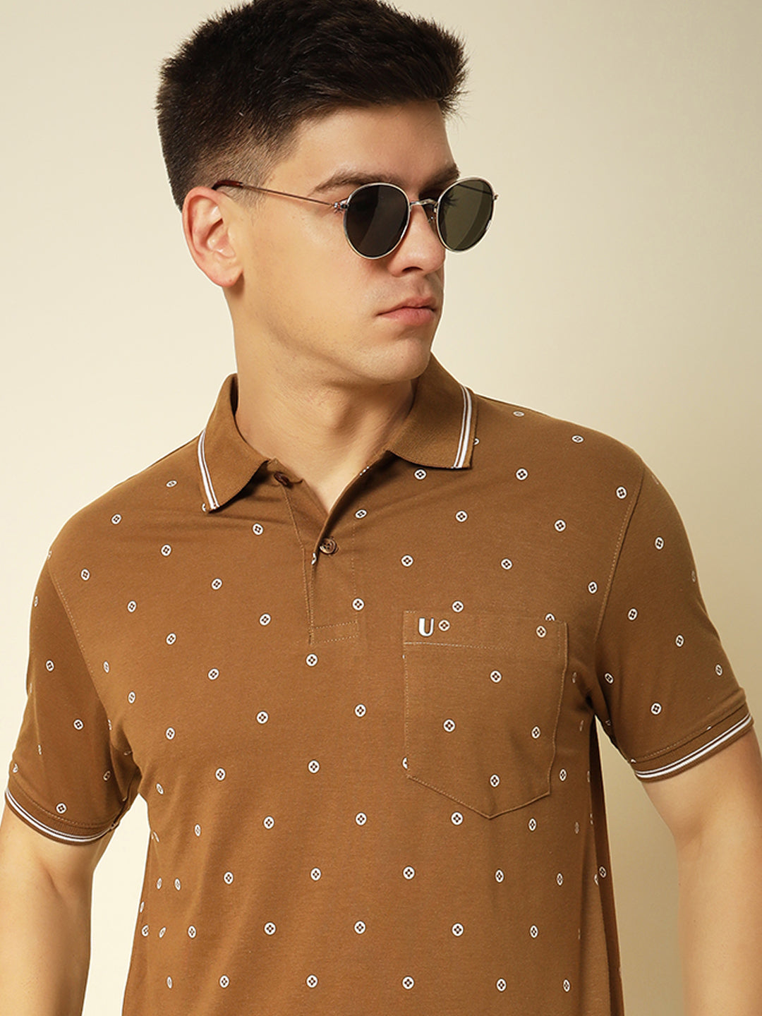 Men Printed Polo
